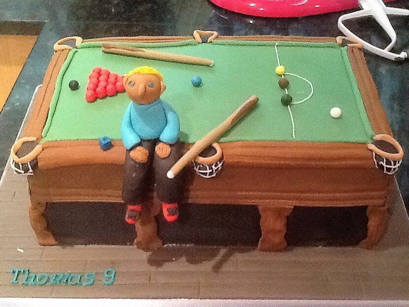 pool birthday cake
