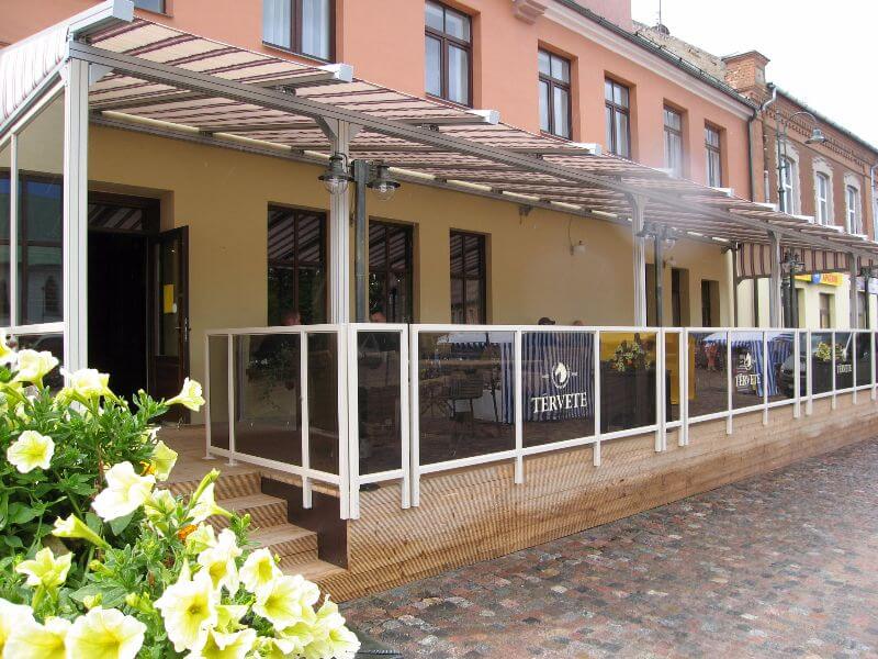 Cafe and bar open terrace in Dobele. | MODUS-R
