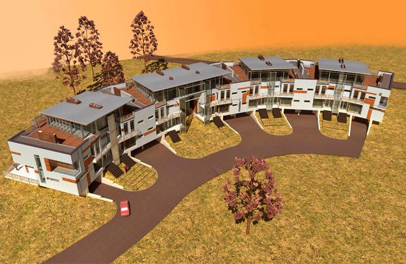 Row Houses in Ezermalas street | MODUS-R
