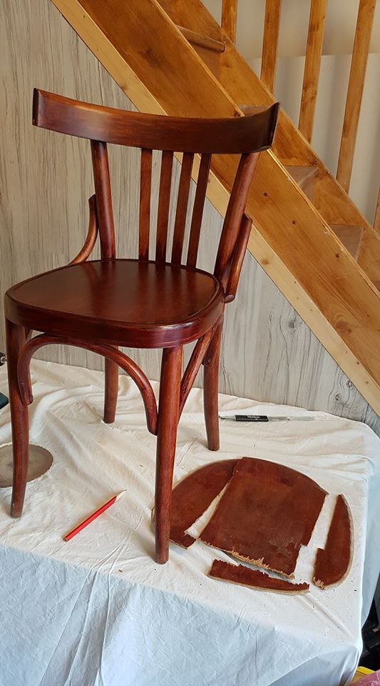restauro di sedia in legno