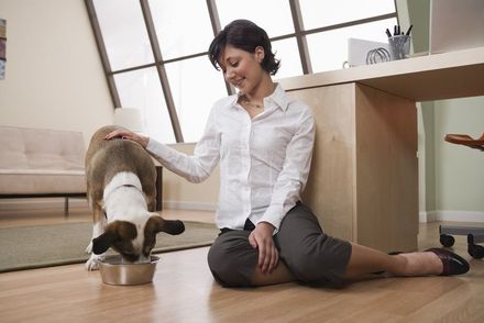lady sitting on the floor