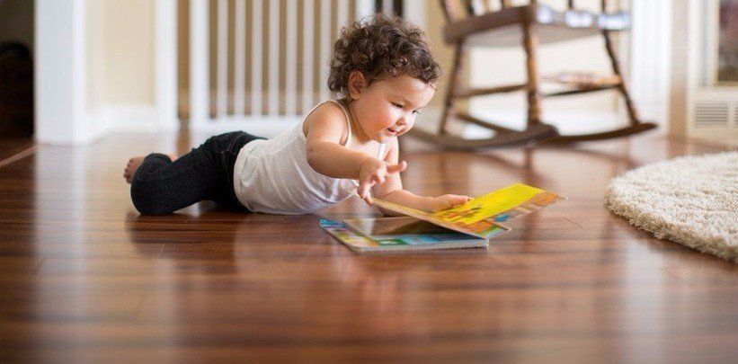 baby lying on the floor