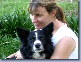 women holding dog