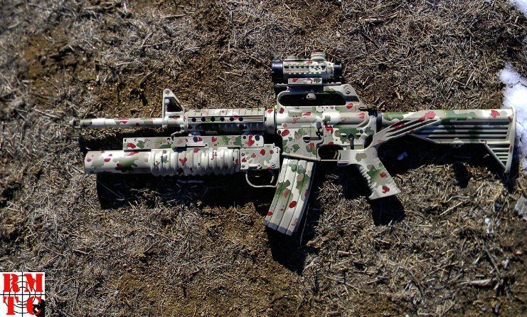 Bushmaster AR Flecktarn Camouflage