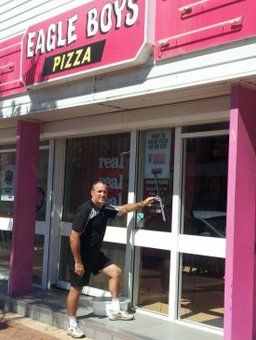 mark sparkle cleaning glass door