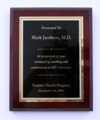 Rosewood Mahogany finish wood plaque