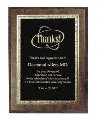 Cherry Finish Wood Plaque