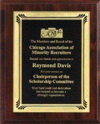 Solid Red Wood Plaque