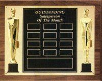 24K Gold Sales Achievement Perpetual Plaque