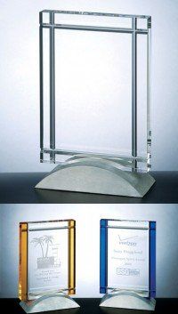 Optic Crystal Deco Award