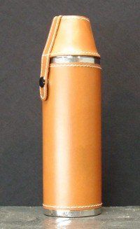 Brown Sportsman Flask-12oz