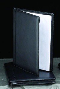 Leather Zipper Portfolio