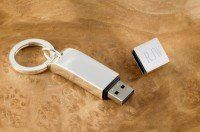 Silver MB Drive Key Ring