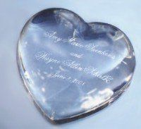 Crystal Heart Paperweight
