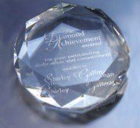 Crystal Crown Paperweight