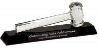 Optic Crystal Gavel Black Marble Base
