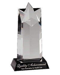 Optic Crystal Star Column with base