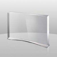 Acrylic Clear Crescent Award Acrylic Clear Crescent Award