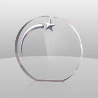 Acrylic Clear Star Circle Acrylic Clear Star Circle
