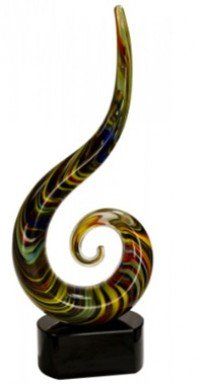 Colorful Spirial Art Glass