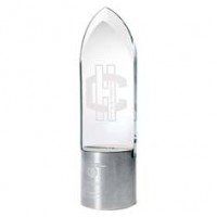 Jade Dignity Award With Brush Silver Aluminum Base