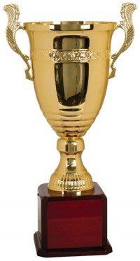 Grand Gold Cup With Rosewood Bases