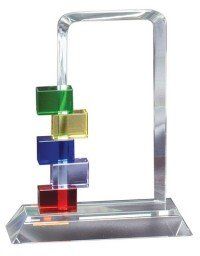 Optic Crystal Leadership Plaque Optic Crystal Leadership Plaque