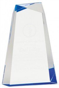 Acrylic Blue Topaz Award