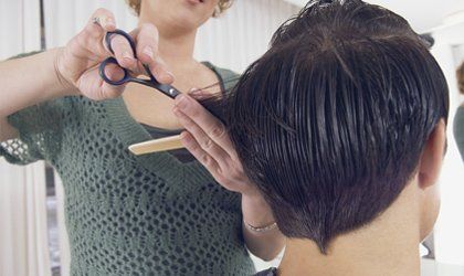 men's haircut