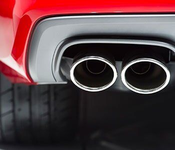 Red Car Exhaust — Riverside, CA — Jerl's Muffler & Brake Red Car Exhaust — Riverside, CA — Jerl's Muffler & Brake