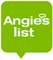 Angies-List-logo The Angie's List logo, featuring white text inside a lime green rounded square speech bubble with a pointed bottom.