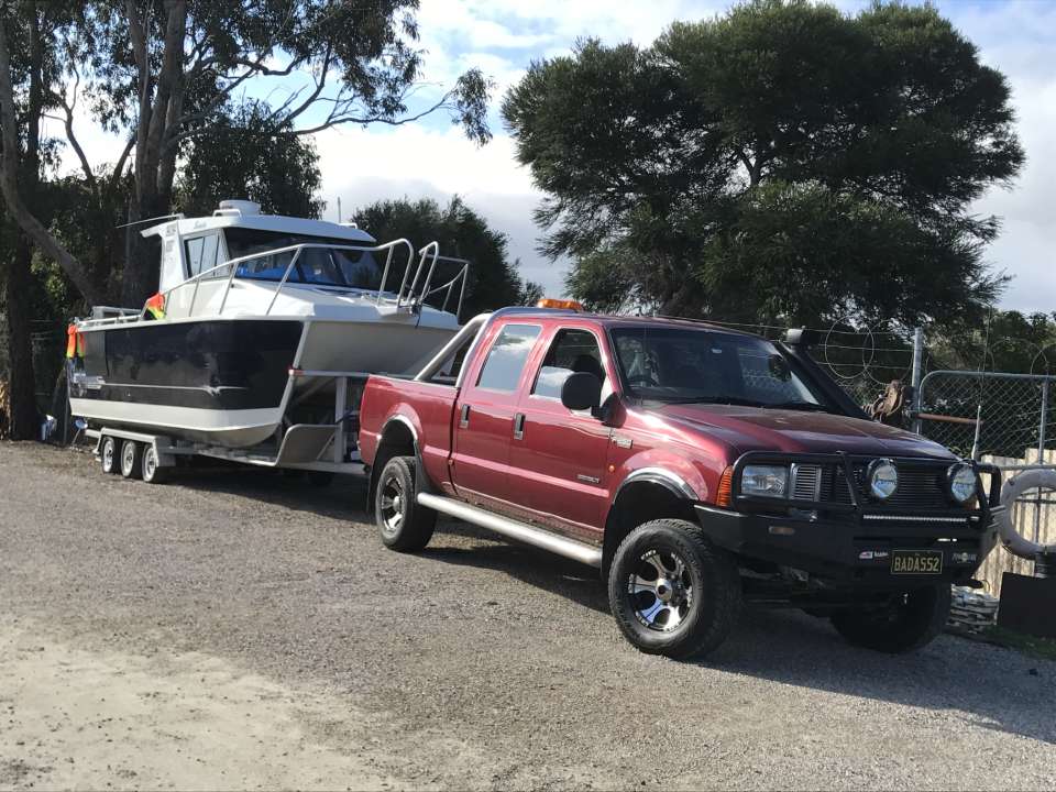 boat being towed away