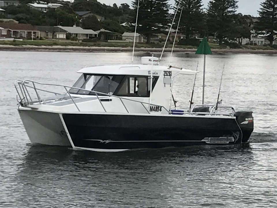 Front view of a boat