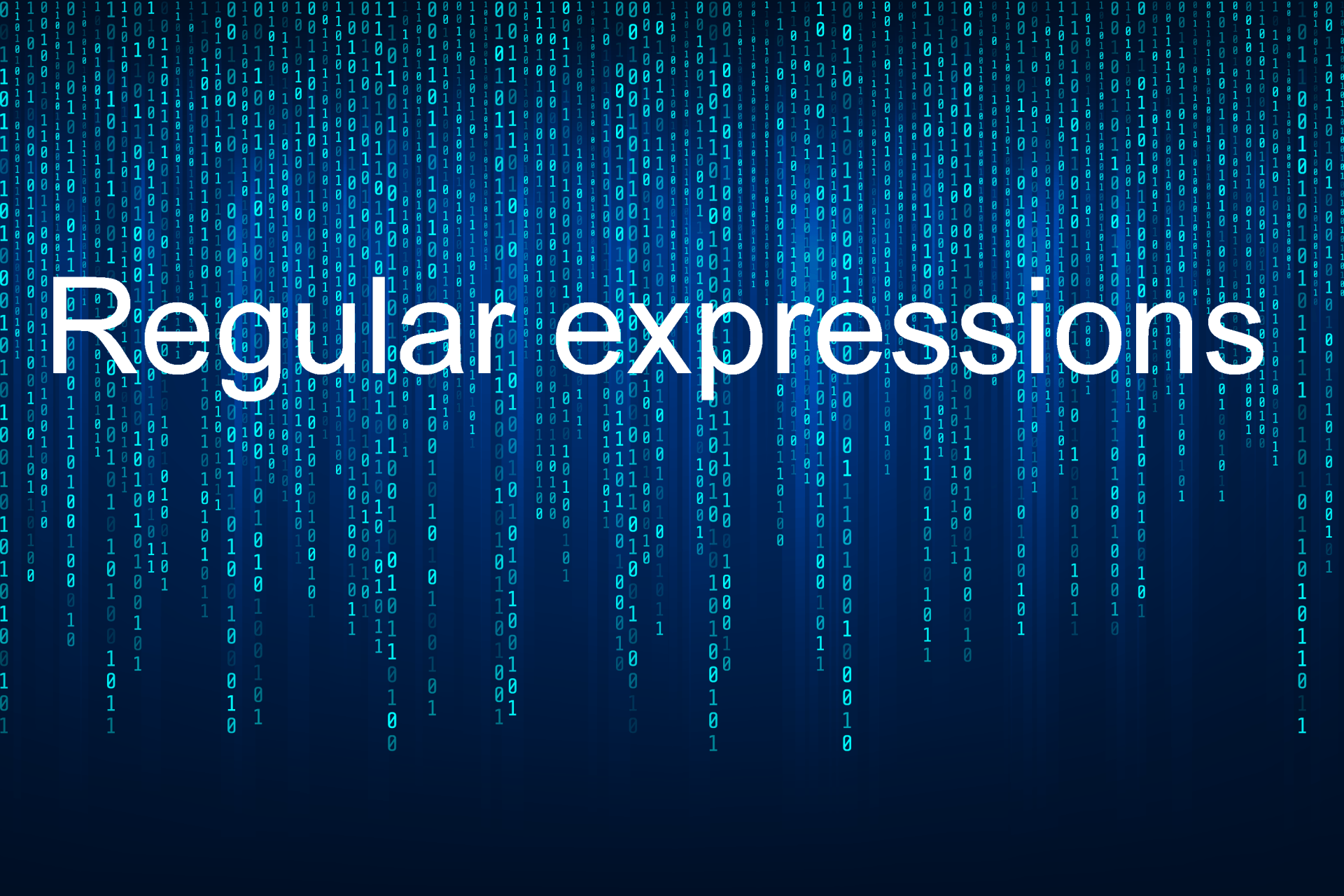 Regular expressions