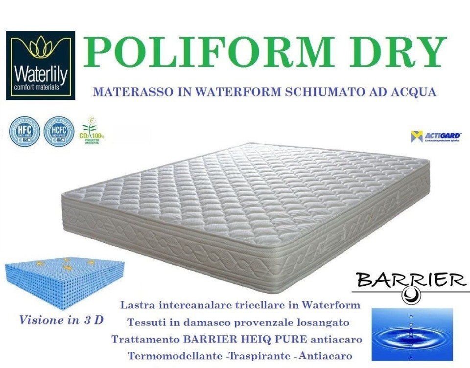 caratteristiche di materasso in waterform schiumato ad acqua