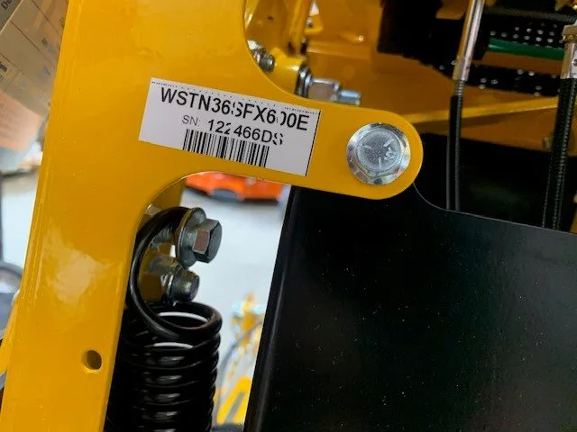Wright model number location example