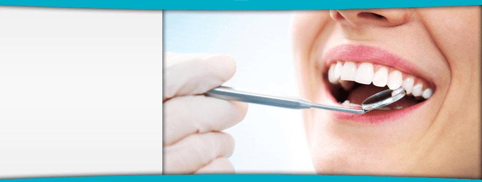 dentist checking teeth