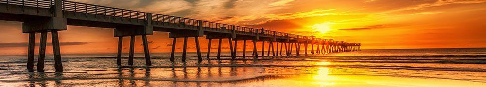 pier at sunset