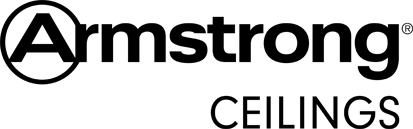 The armstrong ceilings logo is black and white on a white background.