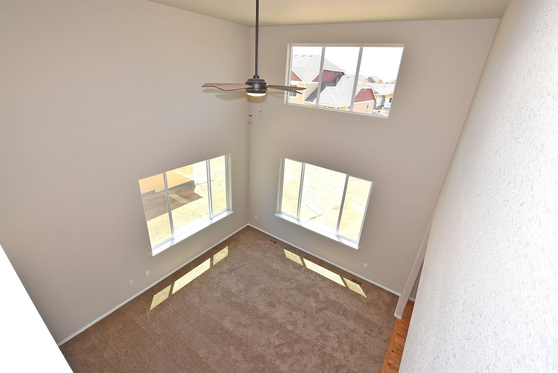 Second story view of family room
