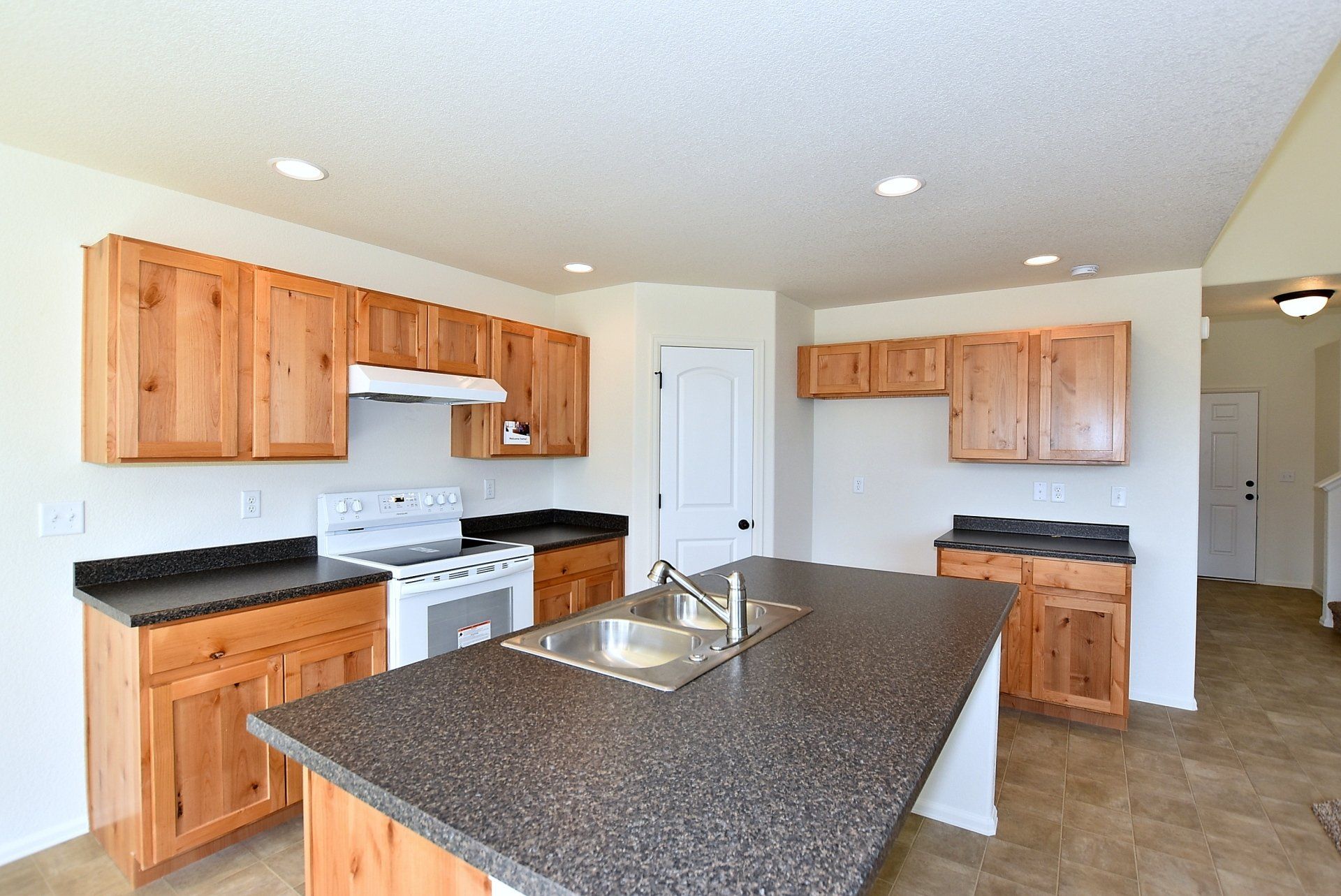 Kitchen with granite countertops