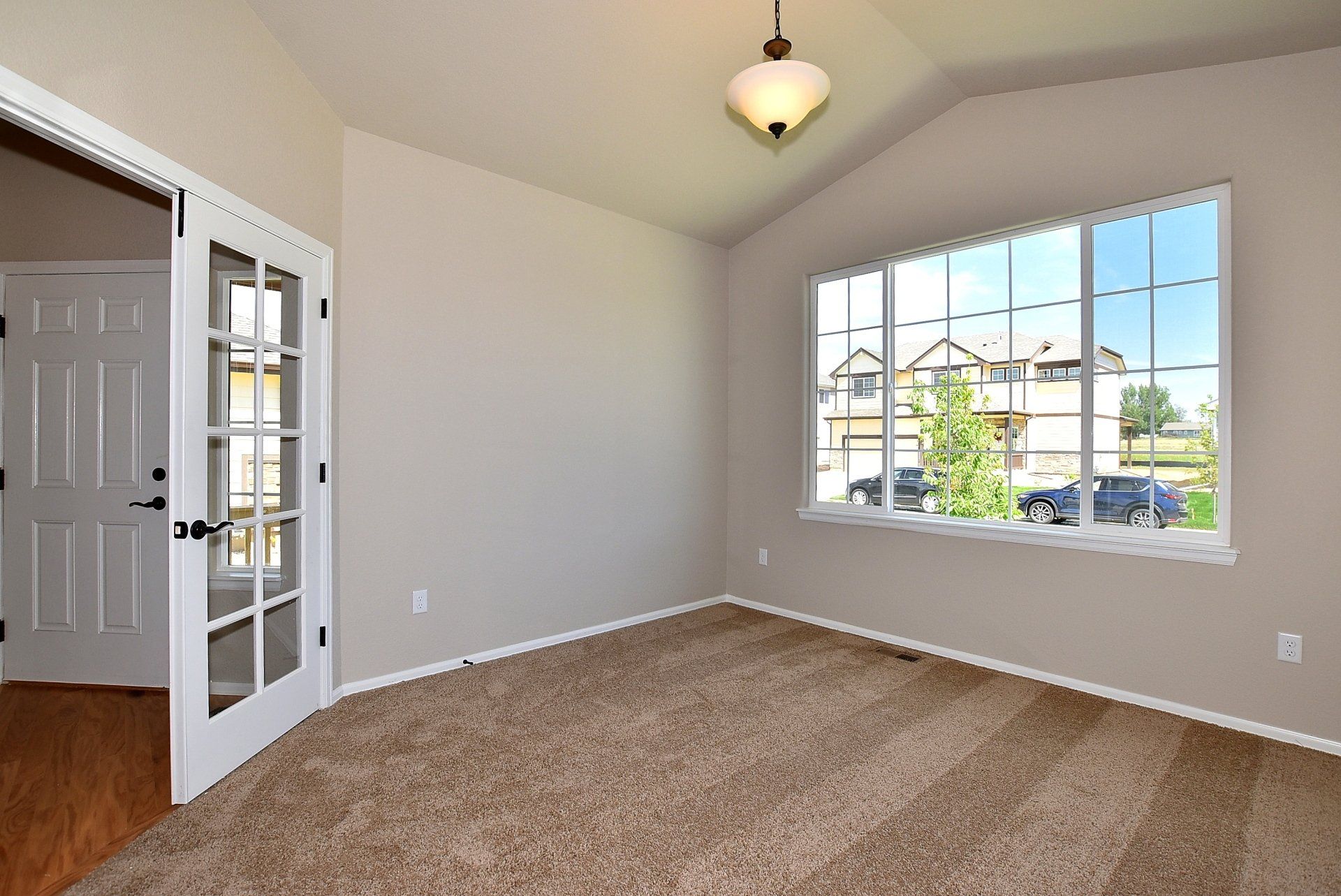 Room with door and windows