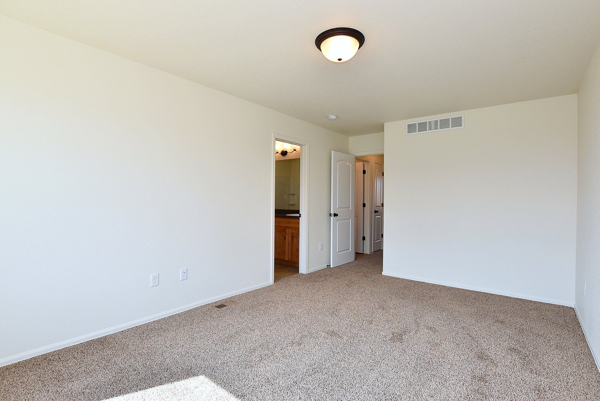 Large room with bathroom