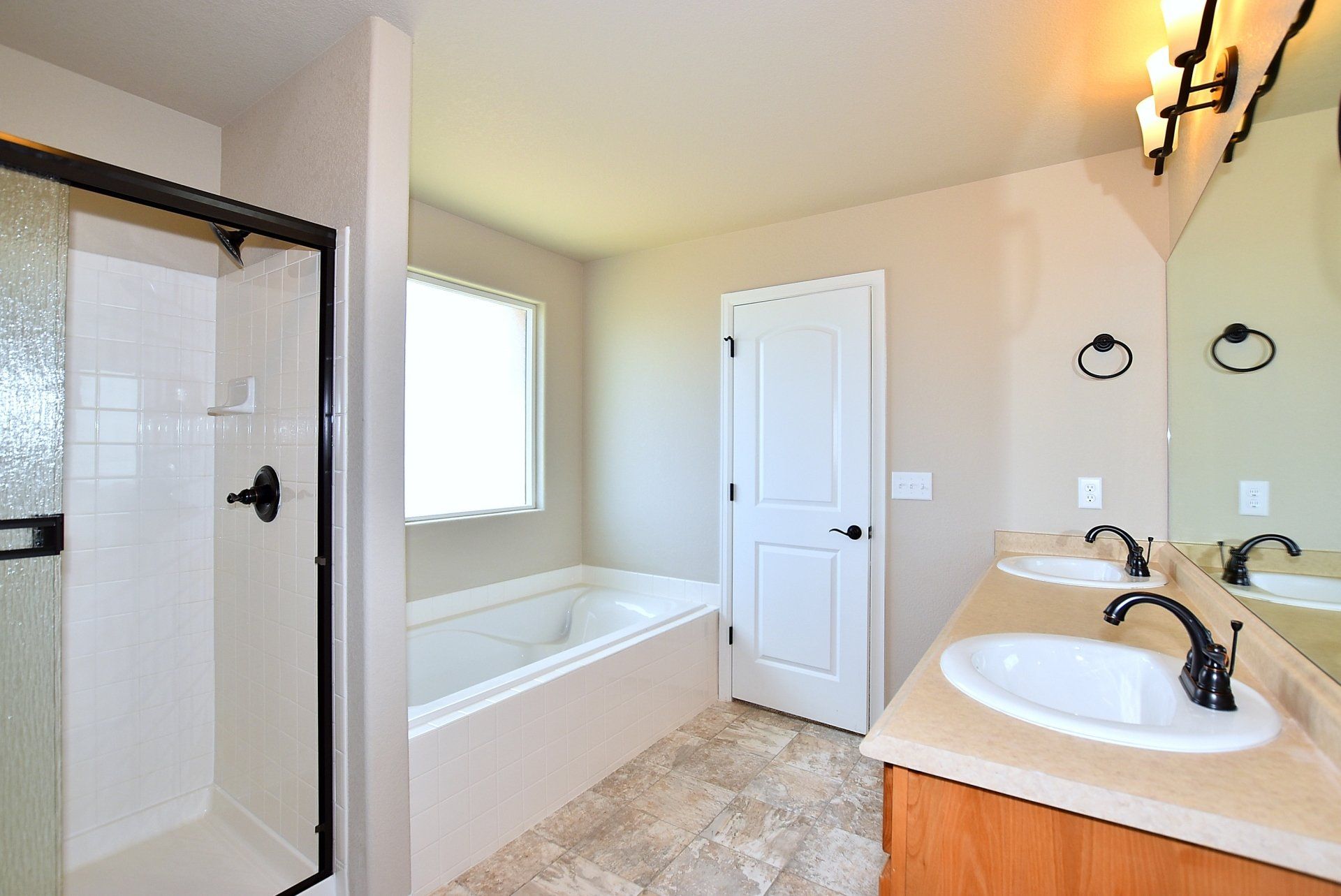 Bathroom and bathtub