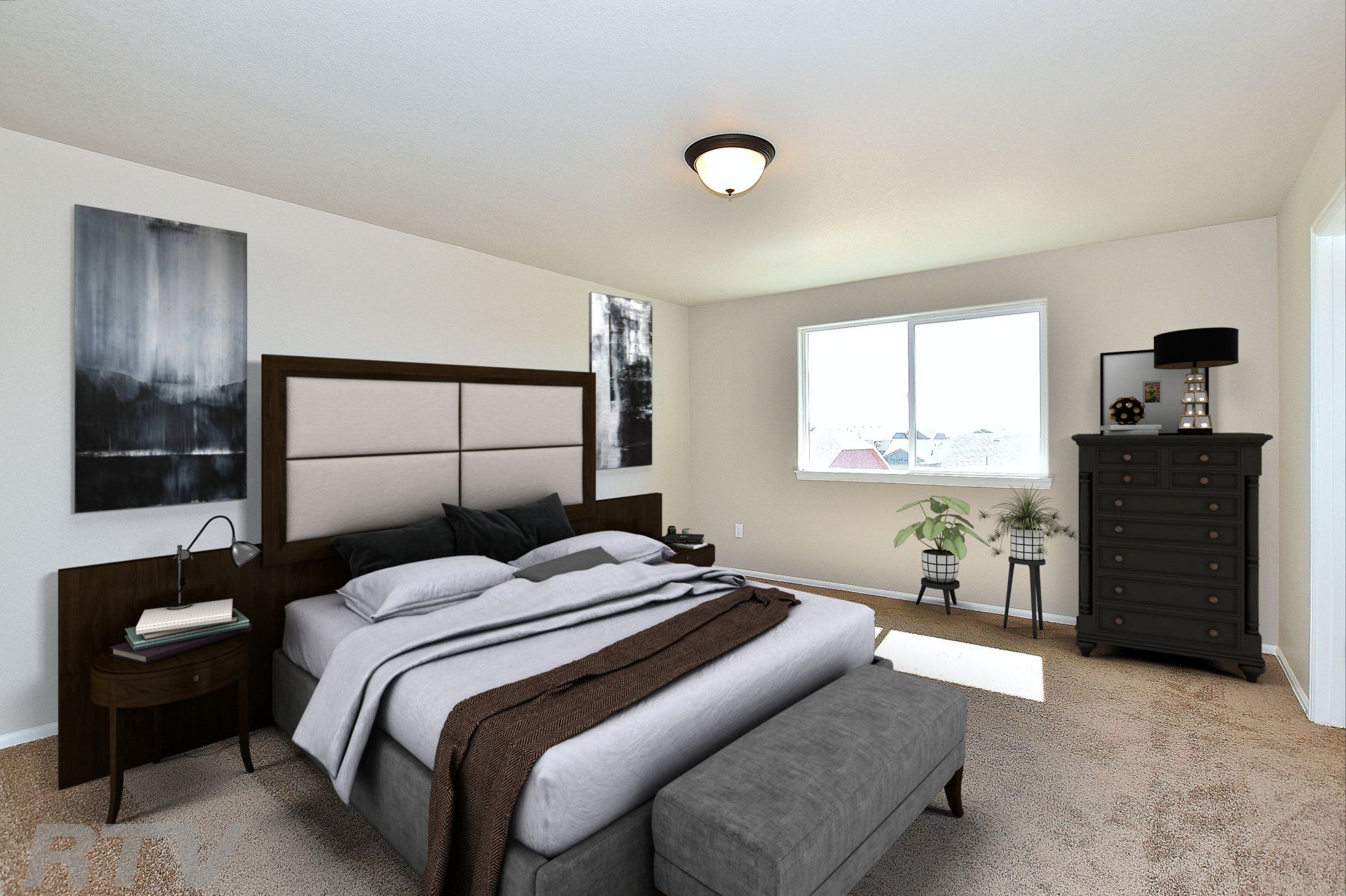 The Saratoga bedroom