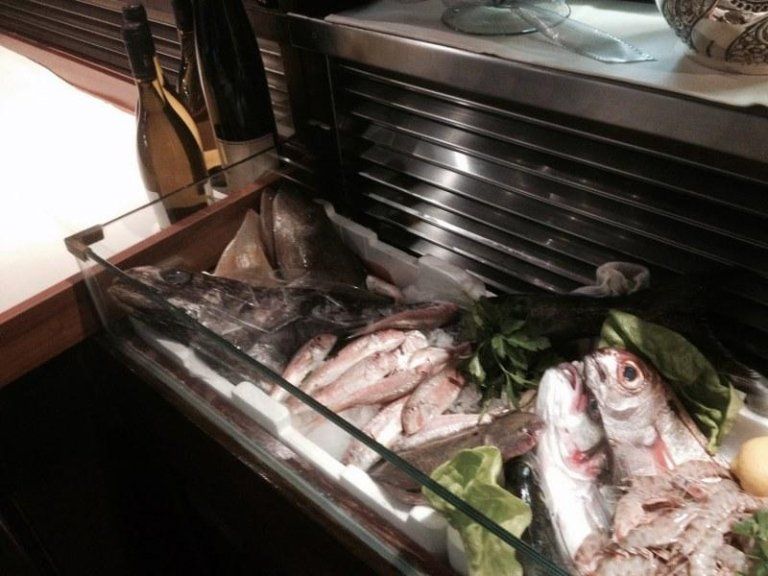 kitchen with fish of the day
