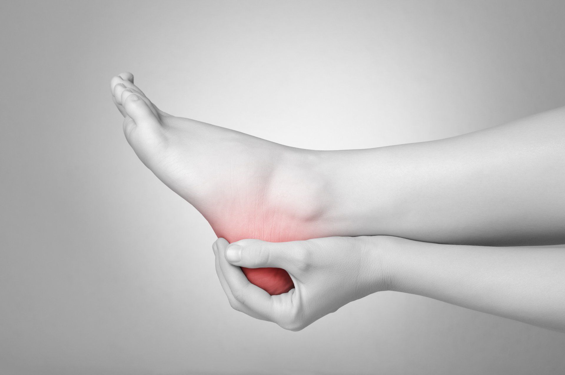 Image of heel pain - a common condition treatment by Essex County podiatrists in Davners, MA.