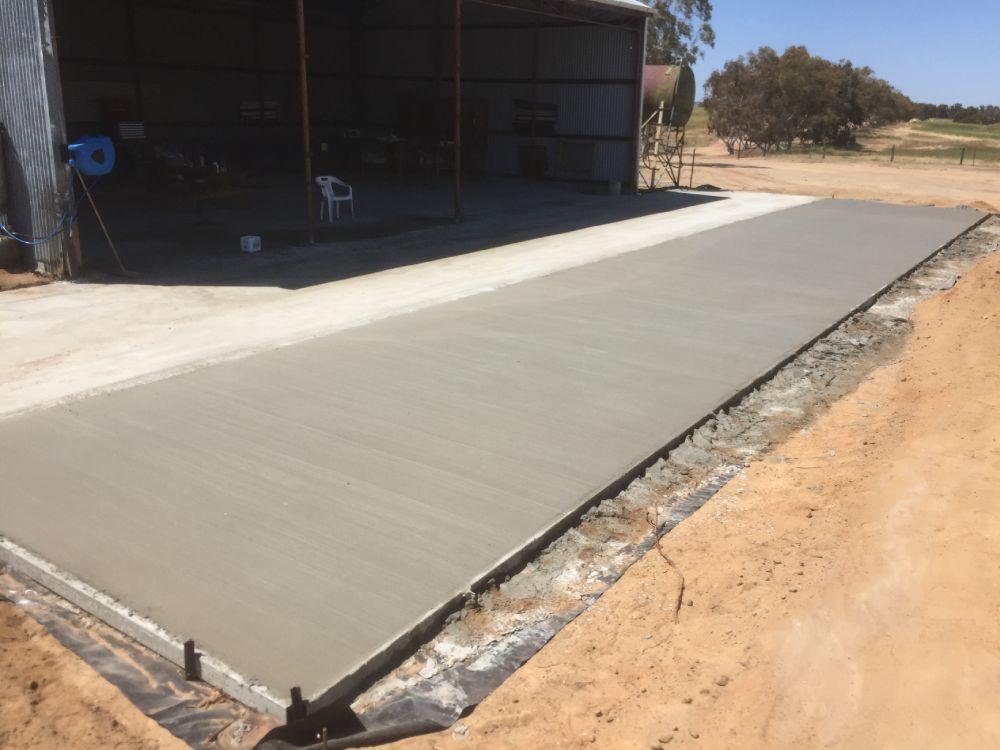 constructed concrete platform