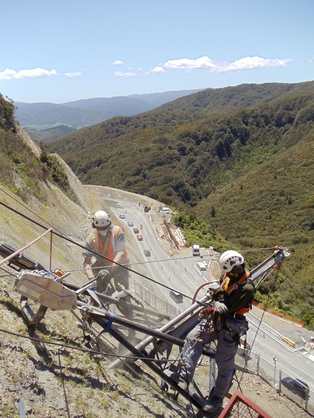 Height safety working in mountains
