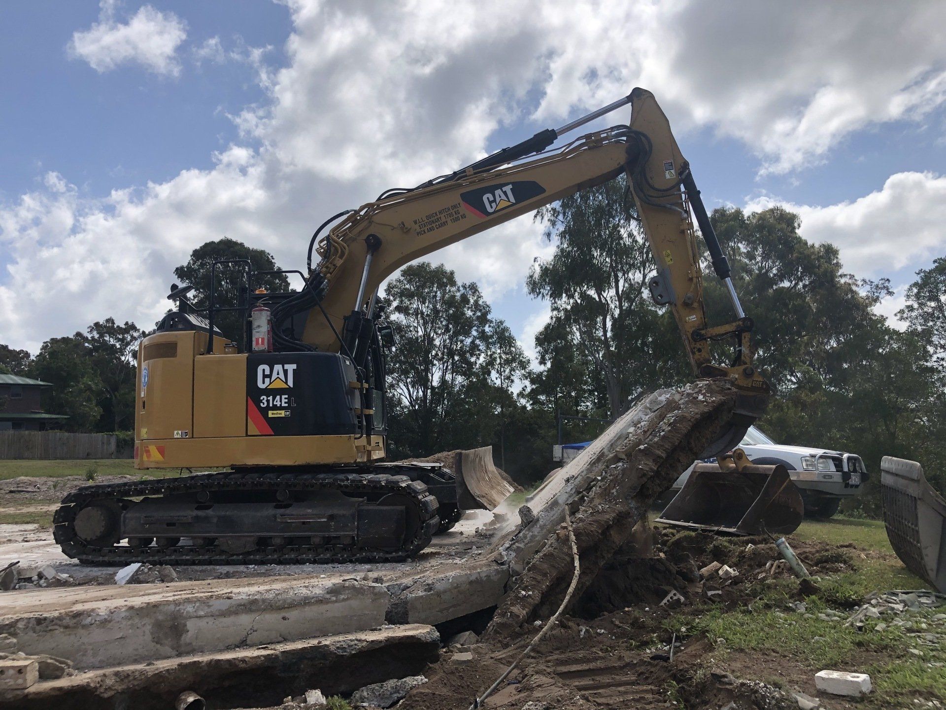CAT Excavator — Allcoast Group Demolition Contractors from Gallery in Sunshine Coast, QLD